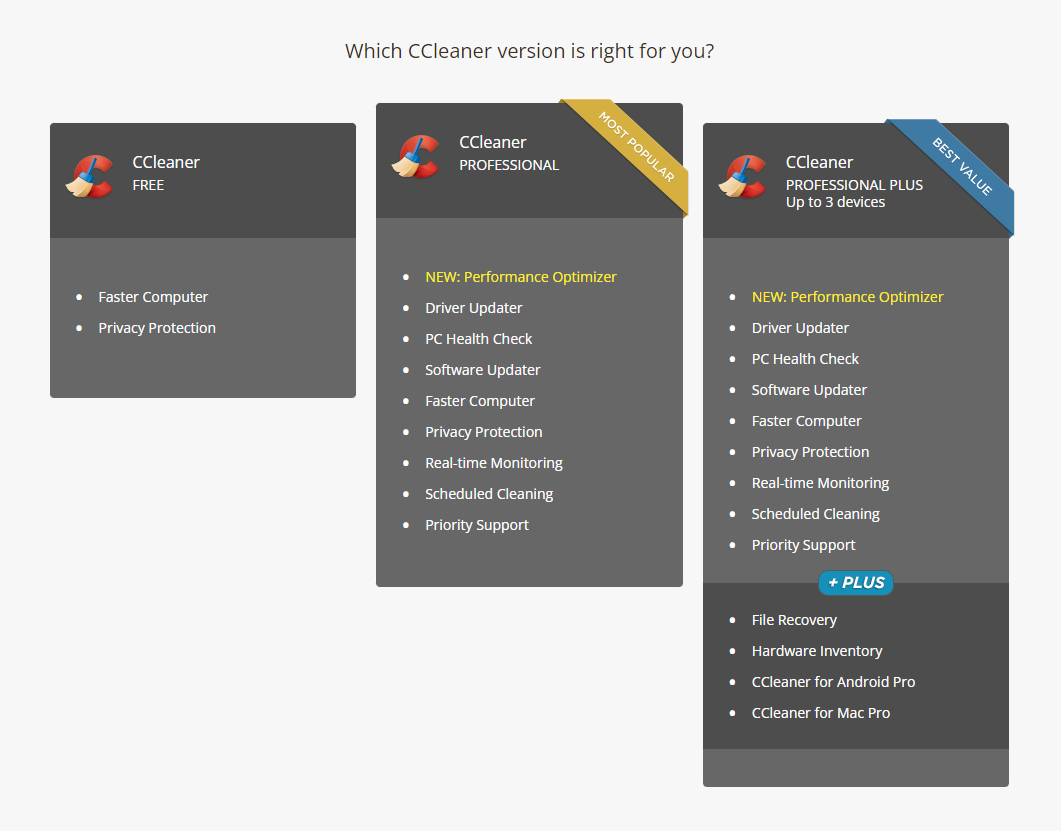 ccleaner download pro vs business